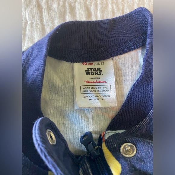 EUC Hanna Andersson Star Wars Short Sleeve One Piece Pajama Size 3T - Picture 3 of 8